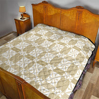 Beige Ngatu Pattern Malo e Lelei Tonga Quilt LT14 - Polynesian Pride