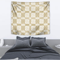 Beige Ngatu Pattern Malo e Lelei Tonga Tapestry LT14 - Polynesian Pride