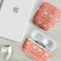 Red Ngatu Pattern Malo e Lelei Tonga AirPods Case LT14 - Polynesian Pride
