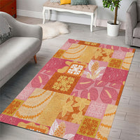 Aloha Hawaii Quilt Floral Patchwork Style Area Rug LT14 - Polynesian Pride