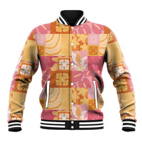 Aloha Hawaii Quilt Floral Patchwork Style Baseball Jacket LT14 Unisex Multicolor - Polynesian Pride