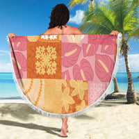 Aloha Hawaii Quilt Floral Patchwork Style Beach Blanket LT14 - Polynesian Pride