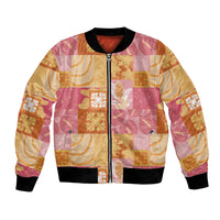Aloha Hawaii Quilt Floral Patchwork Style Bomber Jacket LT14 Unisex Multicolor - Polynesian Pride