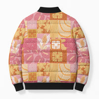 Aloha Hawaii Quilt Floral Patchwork Style Bomber Puffer Jacket LT14 - Polynesian Pride