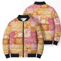 Aloha Hawaii Quilt Floral Patchwork Style Bomber Puffer Jacket LT14 - Polynesian Pride