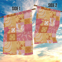 Aloha Hawaii Quilt Floral Patchwork Style Garden Flag LT14 - Polynesian Pride