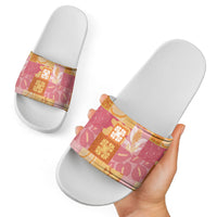 Aloha Hawaii Quilt Floral Patchwork Style Slide Sandals LT14 - Polynesian Pride