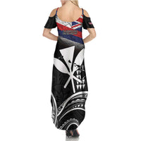 Hawaii Independence Day Family Matching Summer Maxi Dress and Hawaiian Shirt La Kuokoa - Happy 28th November