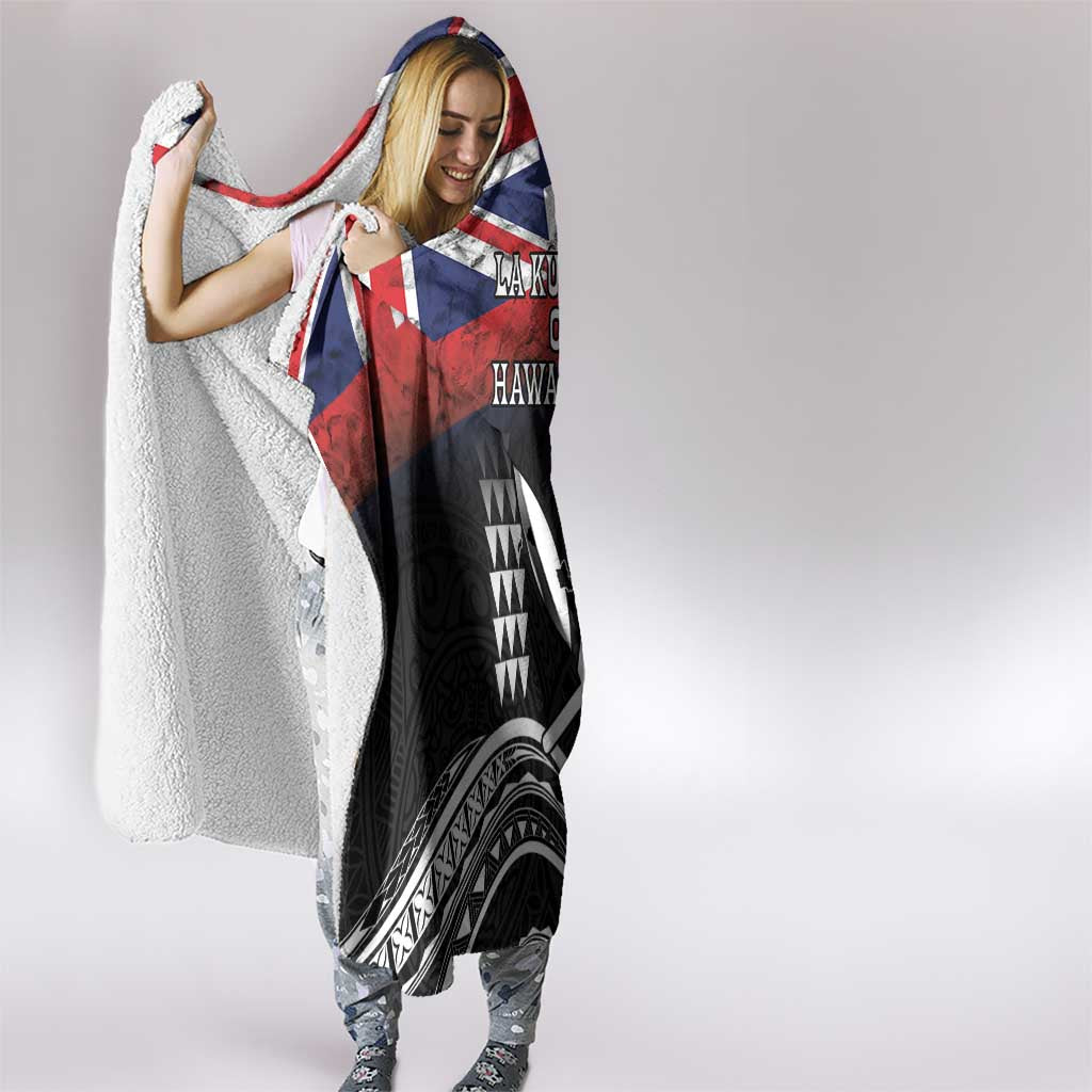 Hawaii Independence Day Hooded Blanket La Kuokoa - Happy 28th November LT14 - Polynesian Pride