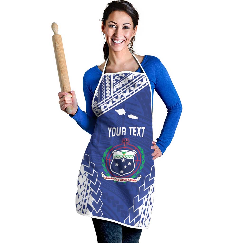 Toa Samoa Rugby Custom Apron Go Champions Pacific Samoan Pattern - Polynesian Pride