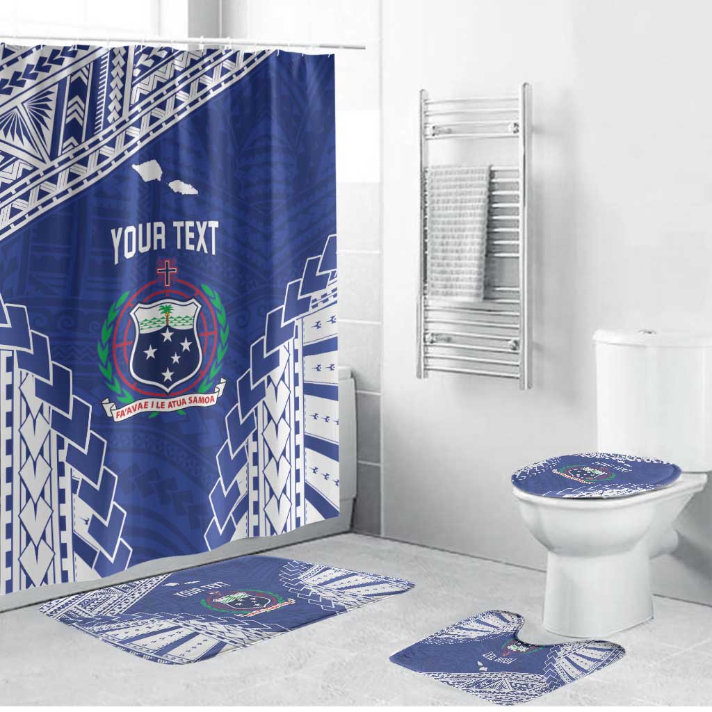 Toa Samoa Rugby Custom Bathroom Set Go Champions Pacific Samoan Pattern - Polynesian Pride