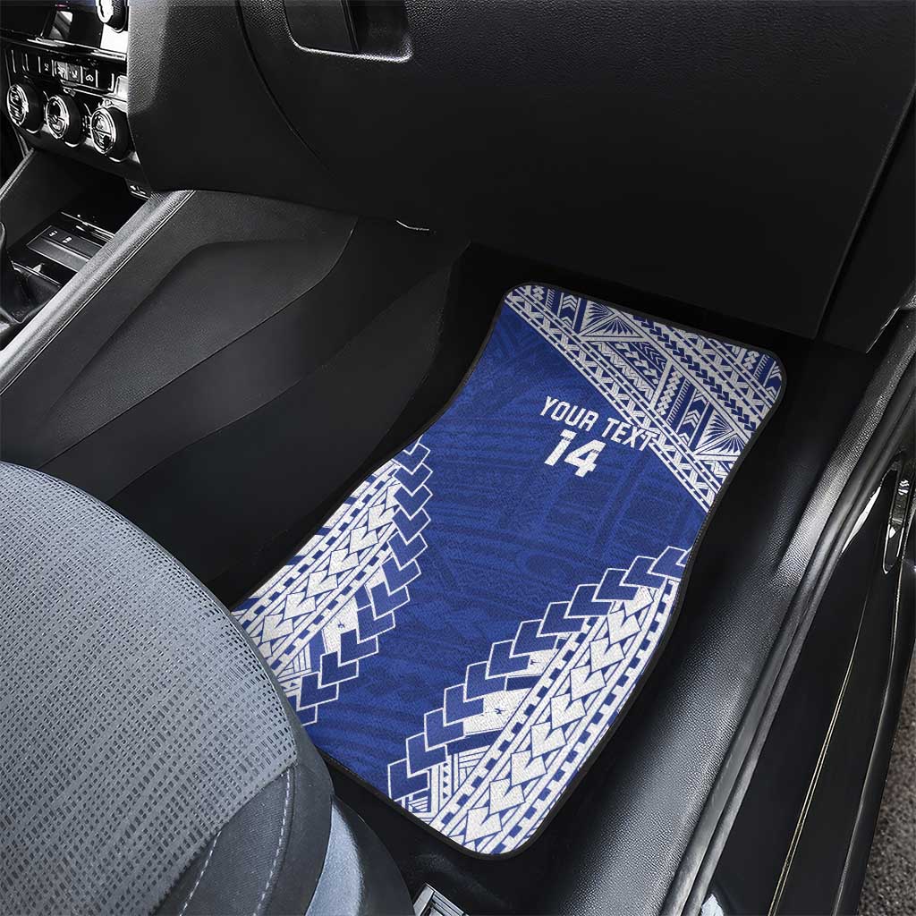 Toa Samoa Rugby Custom Car Mats Go Champions Pacific Samoan Pattern - Polynesian Pride