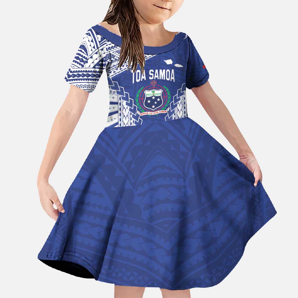Toa Samoa Rugby Custom Family Matching Mermaid Dress and Hawaiian Shirt Go Champions Pacific Samoan Pattern - Polynesian Pride