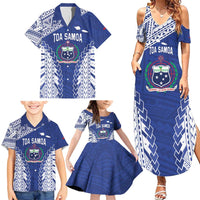 Toa Samoa Rugby Custom Family Matching Summer Maxi Dress and Hawaiian Shirt Go Champions Pacific Samoan Pattern - Polynesian Pride