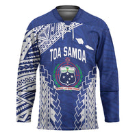 Toa Samoa Rugby Custom Hockey Jersey Go Champions Pacific Samoan Pattern - Polynesian Pride
