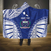 Toa Samoa Rugby Custom Hooded Blanket Go Champions Pacific Samoan Pattern - Polynesian Pride