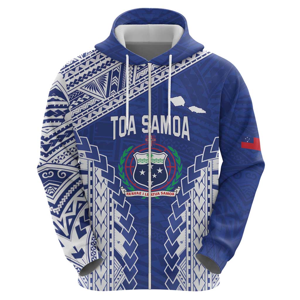Toa Samoa Rugby Custom Hoodie Go Champions Pacific Samoan Pattern - Polynesian Pride
