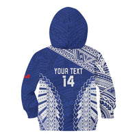Toa Samoa Rugby Custom Kid Hoodie Go Champions Pacific Samoan Pattern - Polynesian Pride