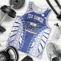 Toa Samoa Rugby Custom Men Tank Top Go Champions Pacific Samoan Pattern - Polynesian Pride