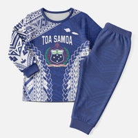 Toa Samoa Rugby Custom Christmas Pajama Set Go Champions Pacific Samoan Pattern - Polynesian Pride