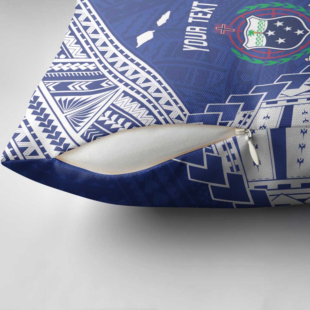 Toa Samoa Rugby Custom Pillow Cover Go Champions Pacific Samoan Pattern - Polynesian Pride