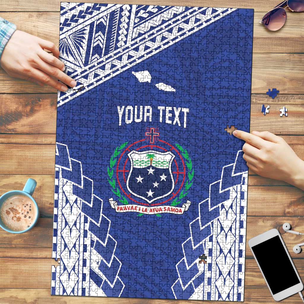 Toa Samoa Rugby Custom Puzzle Go Champions Pacific Samoan Pattern - Polynesian Pride