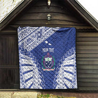 Toa Samoa Rugby Custom Quilt Go Champions Pacific Samoan Pattern - Polynesian Pride