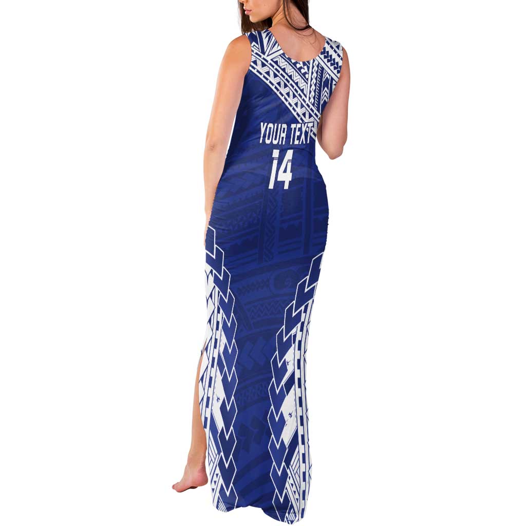 Toa Samoa Rugby Custom Tank Maxi Dress Go Champions Pacific Samoan Pattern - Polynesian Pride