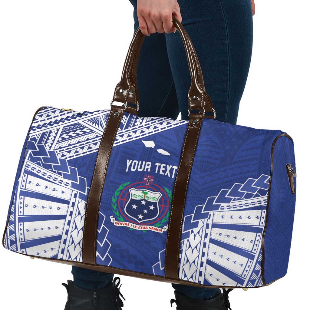 Toa Samoa Rugby Custom Travel Bag Go Champions Pacific Samoan Pattern - Polynesian Pride