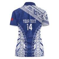 Toa Samoa Rugby Custom Women Polo Shirt Go Champions Pacific Samoan Pattern - Polynesian Pride