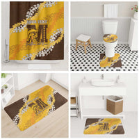 Personalized Mililani Hawaii High School Bathroom Set Puakenikeni Lei Hawaiian Pattern LT14 - Polynesian Pride
