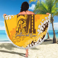 Personalized Mililani Hawaii High School Beach Blanket Puakenikeni Lei Hawaiian Pattern LT14 - Polynesian Pride