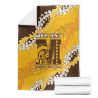 Personalized Mililani Hawaii High School Blanket Puakenikeni Lei Hawaiian Pattern - Polynesian Pride