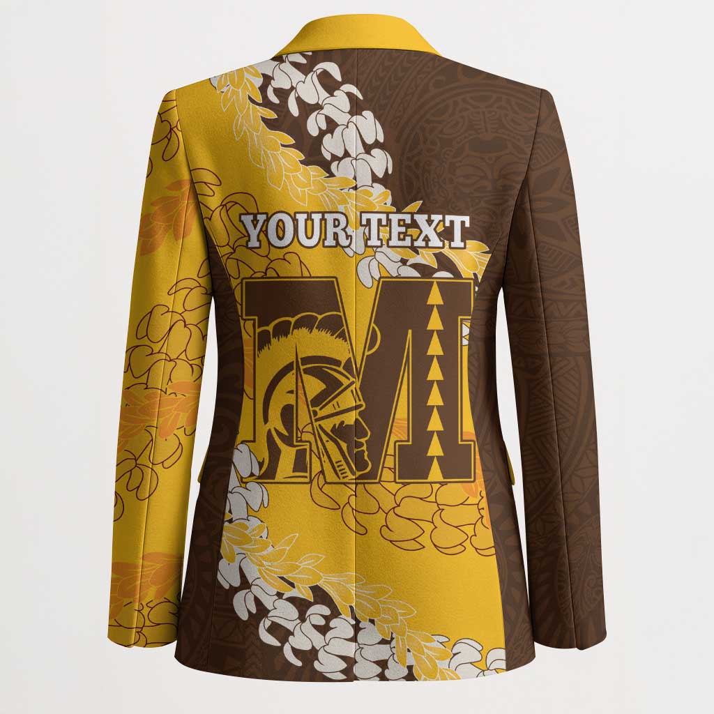 Personalized Mililani Hawaii High School Blazer Puakenikeni Lei Hawaiian Pattern LT14 - Polynesian Pride
