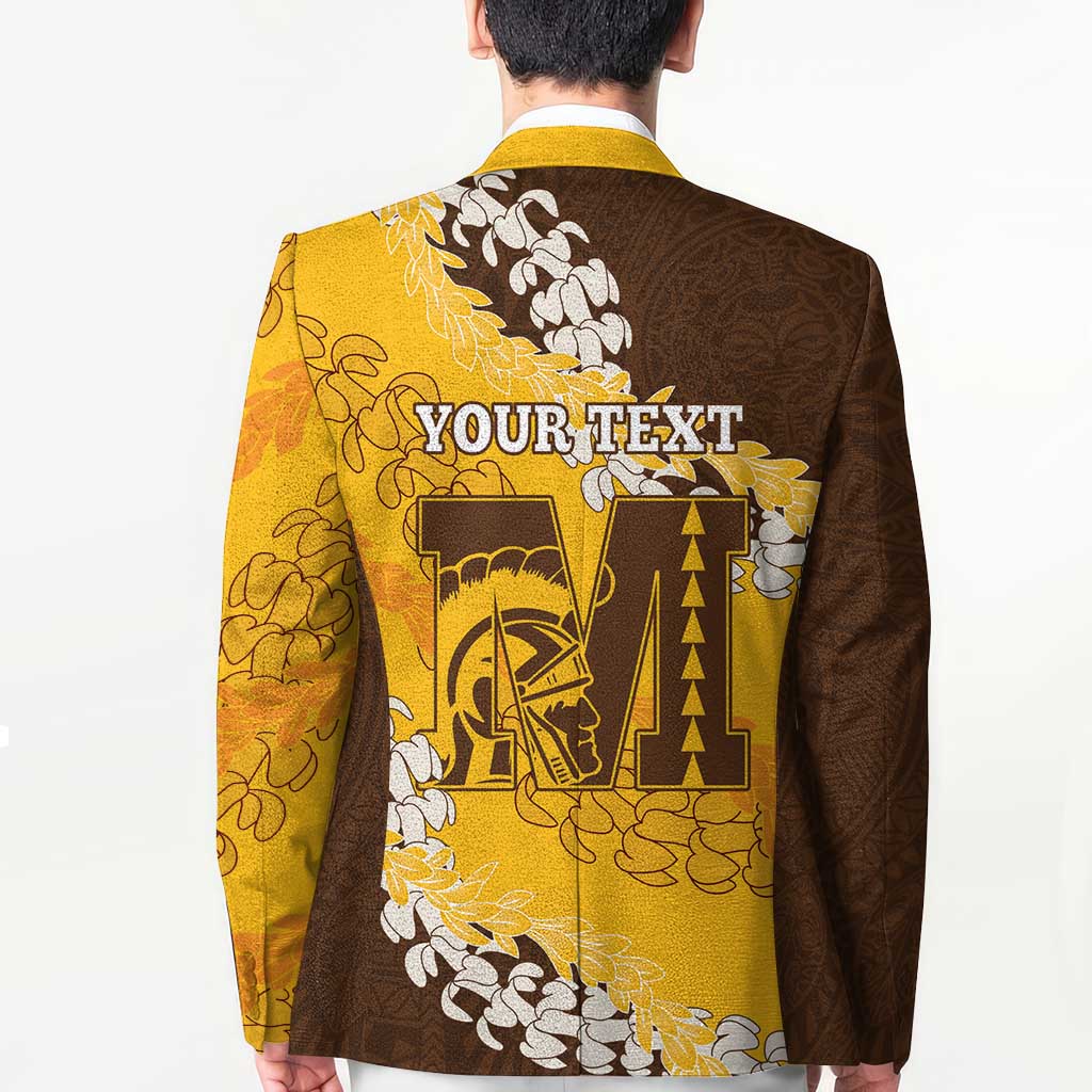 Personalized Mililani Hawaii High School Blazer Puakenikeni Lei Hawaiian Pattern LT14 - Polynesian Pride