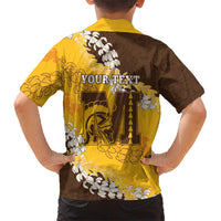 Personalized Mililani Hawaii High School Family Matching Puletasi and Hawaiian Shirt Puakenikeni Lei Hawaiian Pattern LT14 - Polynesian Pride
