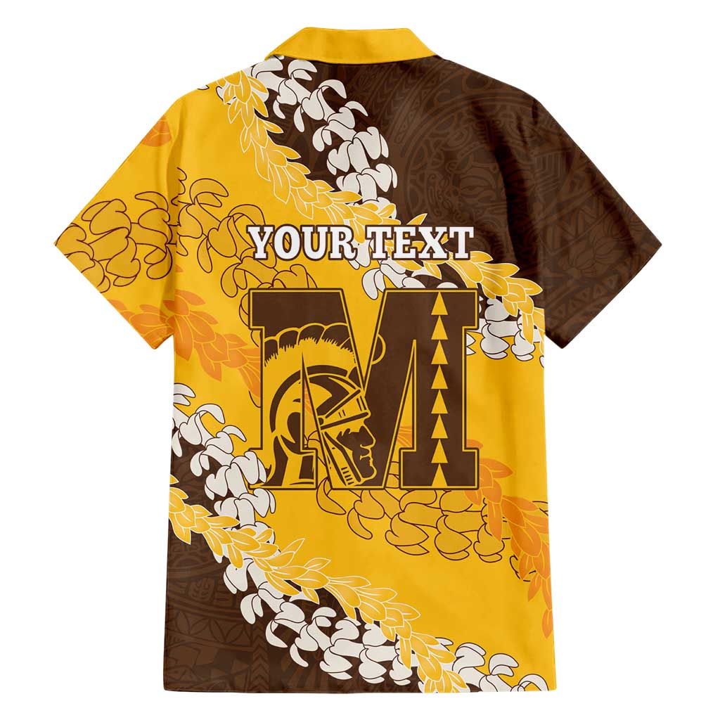 Personalized Mililani Hawaii High School Hawaiian Shirt Puakenikeni Lei Hawaiian Pattern LT14 - Polynesian Pride