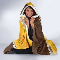 Personalized Mililani Hawaii High School Hooded Blanket Puakenikeni Lei Hawaiian Pattern LT14 - Polynesian Pride