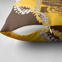 Personalized Mililani Hawaii High School Pillow Cover Puakenikeni Lei Hawaiian Pattern LT14 - Polynesian Pride
