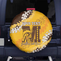 Personalized Mililani Hawaii High School Spare Tire Cover Puakenikeni Lei Hawaiian Pattern - Polynesian Pride