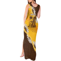 Personalized Mililani Hawaii High School Tank Maxi Dress Puakenikeni Lei Hawaiian Pattern LT14 - Polynesian Pride