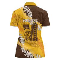 Personalized Mililani Hawaii High School Women Polo Shirt Puakenikeni Lei Hawaiian Pattern - Polynesian Pride