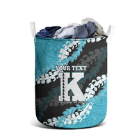 Personalized Kapolei Hawaii High School Laundry Basket Puakenikeni Lei Hawaiian Pattern LT14 - Polynesian Pride