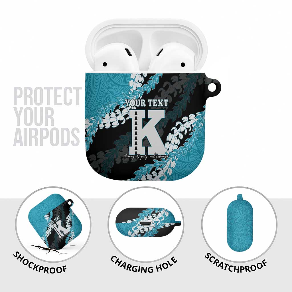 Personalized Kapolei Hawaii High School AirPods Case Puakenikeni Lei Hawaiian Pattern LT14 - Polynesian Pride