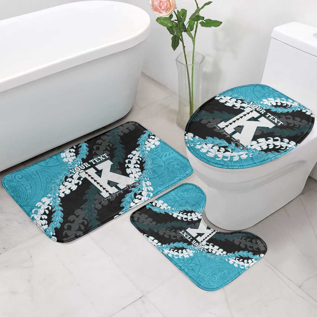 Personalized Kapolei Hawaii High School Bathroom Set Puakenikeni Lei Hawaiian Pattern LT14 - Polynesian Pride