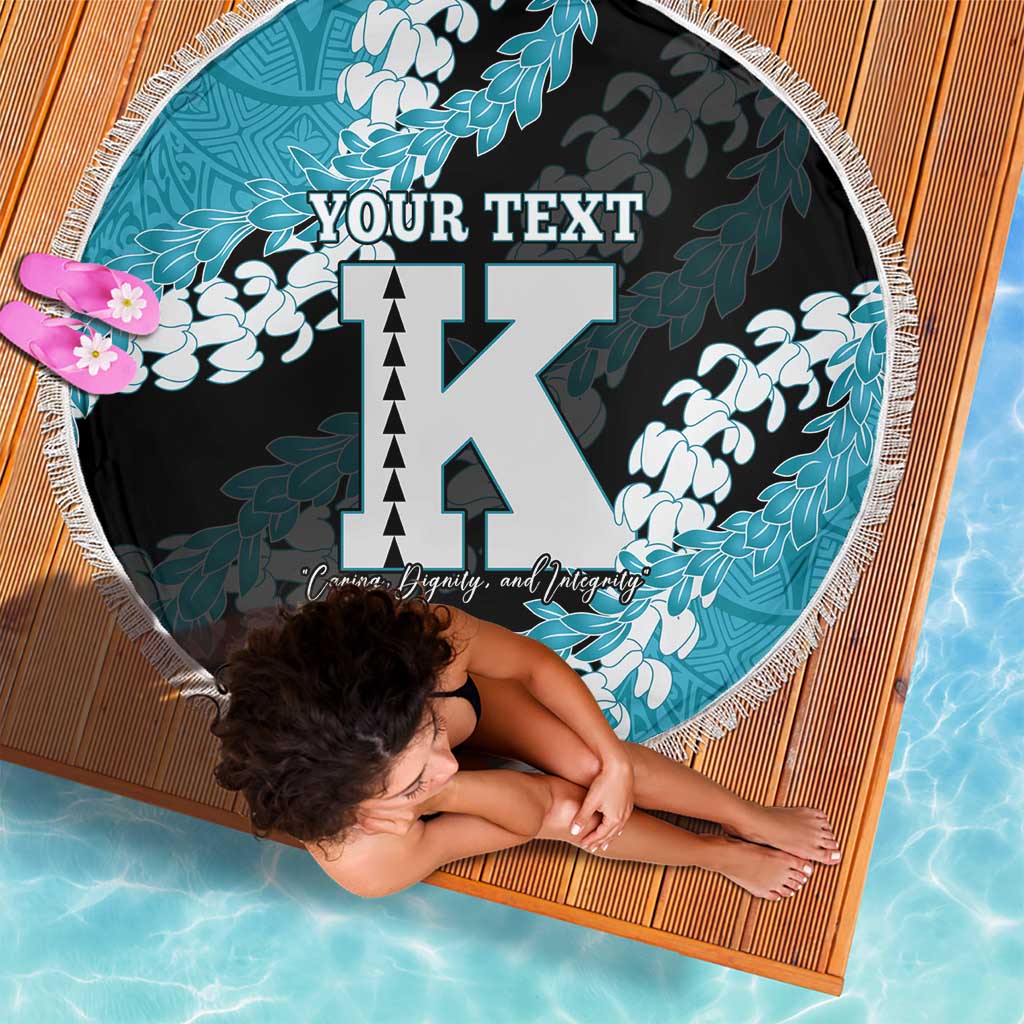 Personalized Kapolei Hawaii High School Beach Blanket Puakenikeni Lei Hawaiian Pattern LT14 - Polynesian Pride