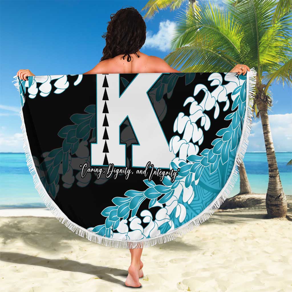 Personalized Kapolei Hawaii High School Beach Blanket Puakenikeni Lei Hawaiian Pattern LT14 - Polynesian Pride