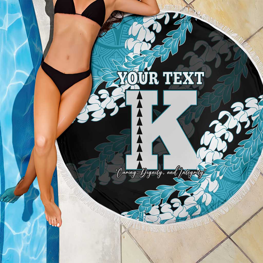 Personalized Kapolei Hawaii High School Beach Blanket Puakenikeni Lei Hawaiian Pattern LT14 - Polynesian Pride