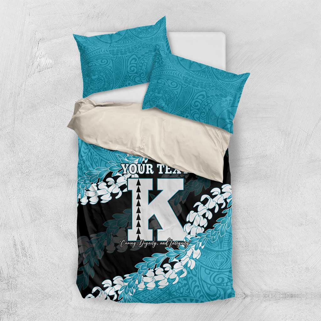 Personalized Kapolei Hawaii High School Bedding Set Puakenikeni Lei Hawaiian Pattern - Polynesian Pride