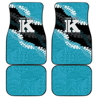 Personalized Kapolei Hawaii High School Car Mats Puakenikeni Lei Hawaiian Pattern LT14 - Polynesian Pride